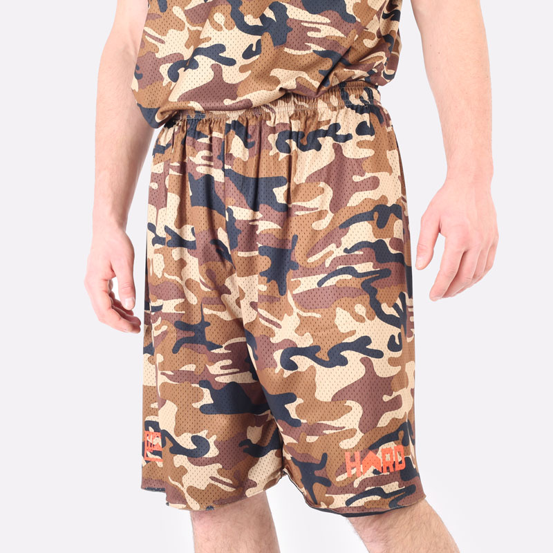 мужские  двухсторонние шорты Hard HRD Shorts Hard Desert camo202 - цена, описание, фото 1